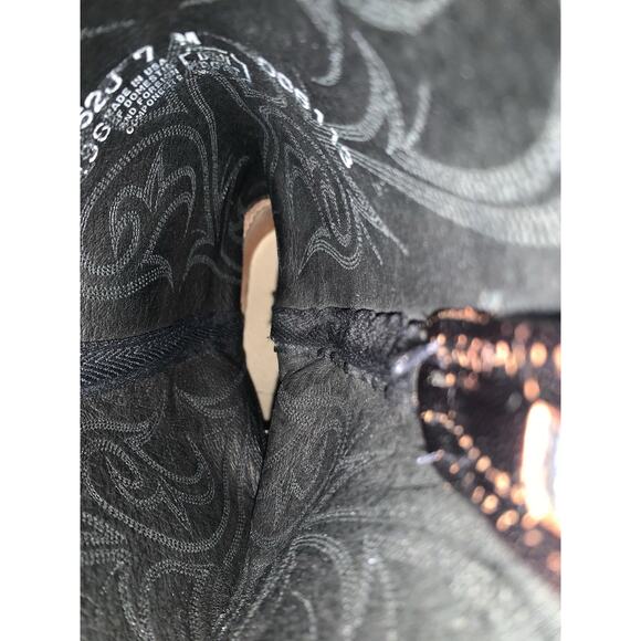 El Paso Dan Post Cowboy Boots Women’s Western Size 7 M Winston Lizard READ main image 14